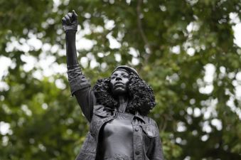 Black Lives Matter protester statue replaces slave trader Edward Colston on plinth