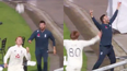 England cricket team pull off incredible series of headers from balcony to bin during rain break