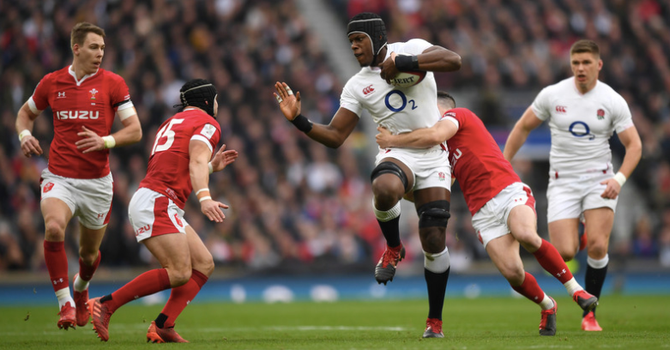 Maro Itoje against Wales