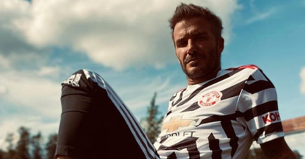 David Beckham seems to have confirmed the new Man Utd third kit