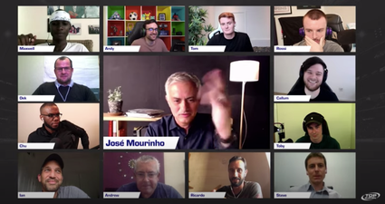 Jose Mourinho pranks lifelong fans on Zoom chat