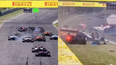 F1 crash involving four cars in Tuscan Grand Prix brings out red flag