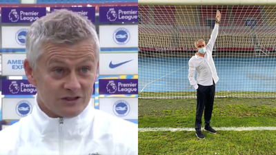 Ole Gunnar Solskjaer jokes about Jose Mourinho after Brighton hit woodwork 5 times