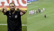 Gonzalo Higuain scores stunning free-kick for first MLS goal