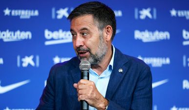 Josep Bartomeu announces Barcelona have signed up to European superleague at resignation press conference