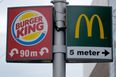 Burger King urge customers to go to McDonalds in order to help the restaurant industry