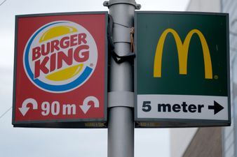 Burger King urge customers to go to McDonalds in order to help the restaurant industry