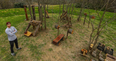 This man built a wooden gym in his back garden to keep fit during lockdown