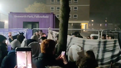 Manchester students tear down campus fences on first day of lockdown