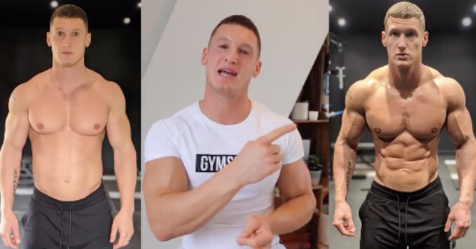 bodybuilder matt morsia mattdoesfitness reveals how easily transformation photos are manipulated