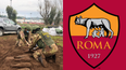 Italian army disarm World War Two bombs at AS Roma training ground