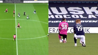 Millwall fans boo their own players as they take the knee before kick-off