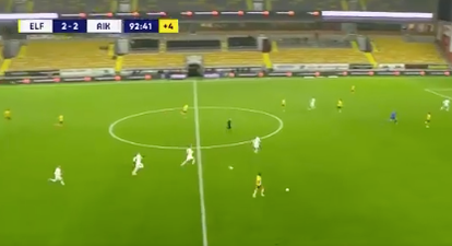 Swedish side hit peak s***house by kicking extra ball onto pitch in last minute to stop attack