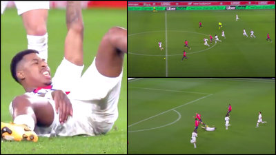 Presnel Kimpembe makes last ditch tackle after pulling hamstring to prevent certain goal