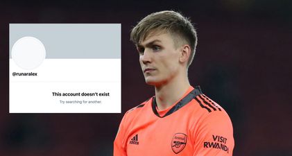 Arsenal’s Alex Runarsson deletes Twitter account after fan criticism