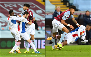 Zaha trickery gets Mings sent off minutes after bust-up between players