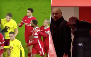 Jurgen Klopp chases Sean Dyche down Anfield tunnel after half-time fracas