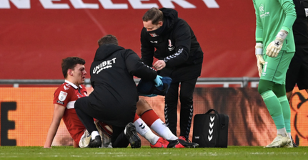 Middlesbrough player left bleeding after kick to head, somehow denied penalty