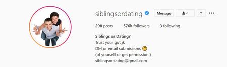 Siblings or Dating: the weirdest Instagram account on the planet