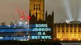 YouTubers project ‘Boris Johnson is a wet wipe’ onto houses of parliament