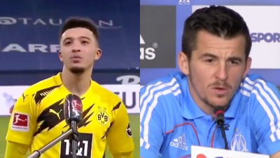 Jadon Sancho channels inner Joey Barton with German accent in post-match interview