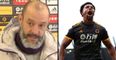 Nuno Espírito Santo reveals why Adama Traore rubs baby oil on his arms before games