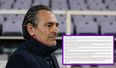 Cesare Prandelli steps down as Fiorentina boss due to personal distress