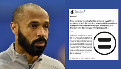 Thierry Henry announces social media exit until big tech prioritise tackling racism