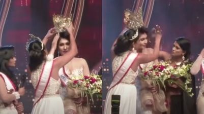 ‘Mrs Sri Lanka’ injured after dramatic on-stage bust-up over crown