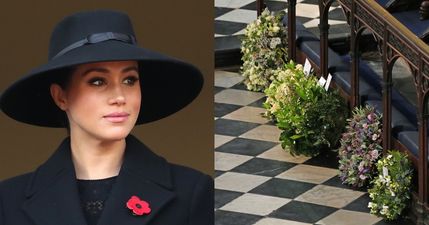 Meghan Markle leaves handwritten note on wreath at Philip’s funeral