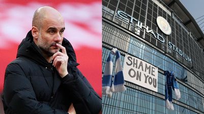 Guardiola says ‘it is not sport if losing doesn’t matter’ in statement against Super League