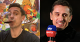 Gary Neville toasts the downfall of Super League after clubs back out