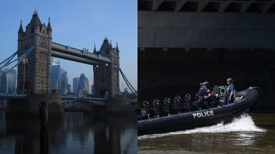 Woman ‘jumped into Thames after missing boy but only found his school bag’