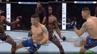 UFC fighter snaps leg in half while kicking opponent after just 17 seconds