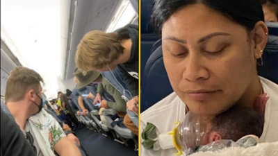 Woman who didn’t know she was pregnant gives birth on a plane