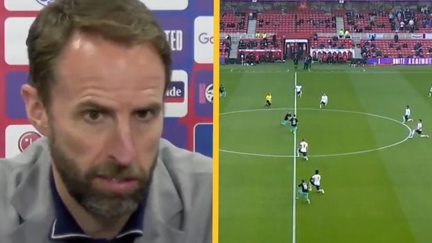 Gareth Southgate and kneeling players