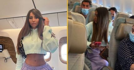 Model exposed by fellow passengers after posing for Insta photo in business class