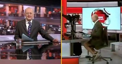 BBC News anchor caught wearing shorts under desk live on TV