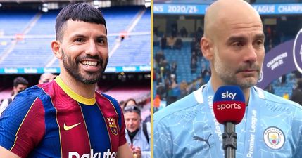 Sergio Aguero’s father accuses Guardiola of ‘fake tears’ after striker’s last appearance