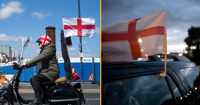 You could be fined for flying your England flag out your car window