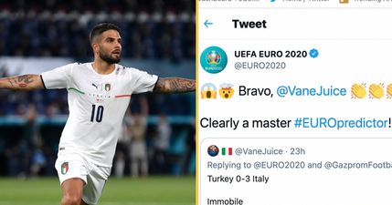 Fan predicts score and scorers of Italy-Turkey 10 hours before the match