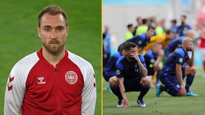 Denmark vs Finland restarts after Christian Eriksen collapses