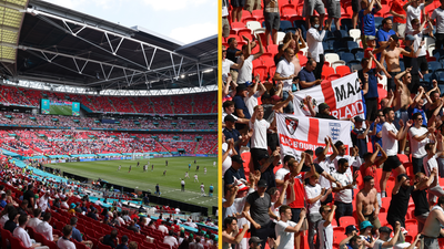 England fan injured after falling from stand at Wembley during Croatia game