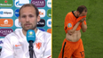 Daley Blind chokes up mid-interview after leaving pitch in tears against Ukraine