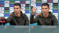 Cristiano Ronaldo removes Coke and champions water in pre-match conference