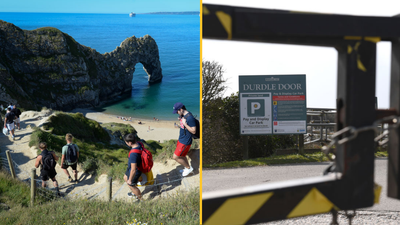 Woman dies after falling off a cliff at Durdle Door