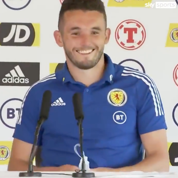 John McGinn makes a joke about no Coke in press conference