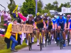 The woman who caused Tour de France crash will be sued once caught