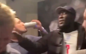 Stormzy keeps promise and parties with England fans after Germany win