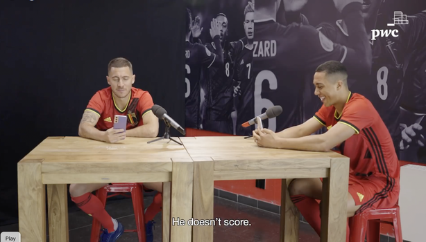 Youri Tielemans roasts Eden Hazard